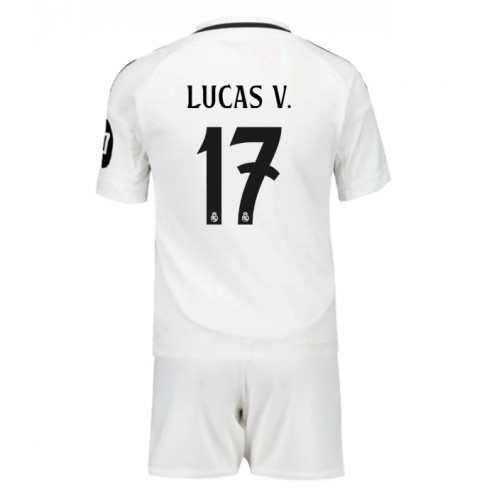 Real Madrid Lucas Vazquez #17 Domaci Dres za djecu 2024-25 Kratak Rukav (+ Kratke hlače)